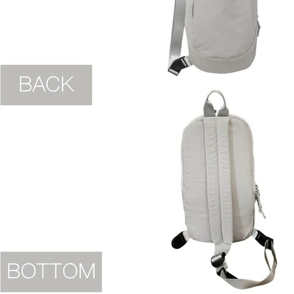 Unisex Nylon Crossbody Bag Compact Travel Sling for Daily Use and Outdoor - Picture 4 of 9